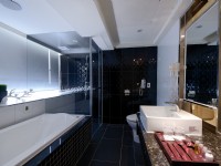 葳皇時尚飯店-豪華商務房浴室